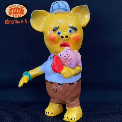 豬頸肉  海綿泡泡配色 （小豬為胖大星配色）